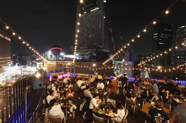 肉食天国 なんば星空ビアガーデン2